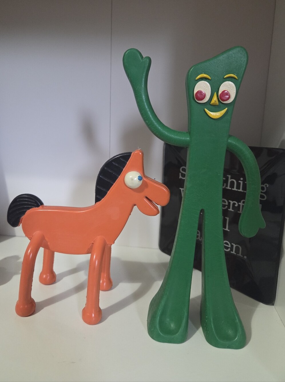 Vintage Gumby and Pokey figure pair